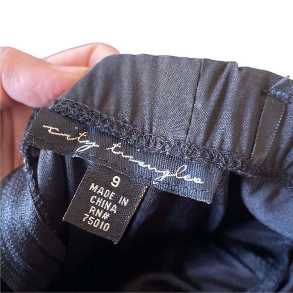 Y2K Vintage City Triangles Black Strapless  Ruffle Prom Dress Size S goth fairy - Picture 5 of 8